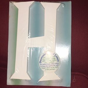 NWT letter “H” decorative wood letter